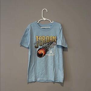 Jordan Blue Football Graphic Short Sleeve Tee